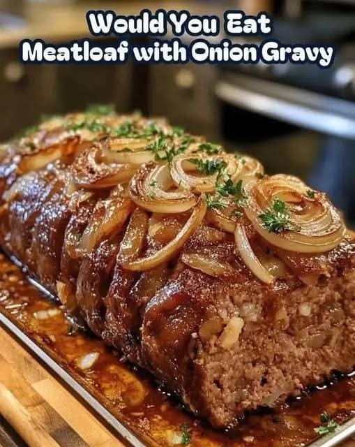 Savory Meatloaf with Caramelized Onion Gravy FB_IMG_1761950730271