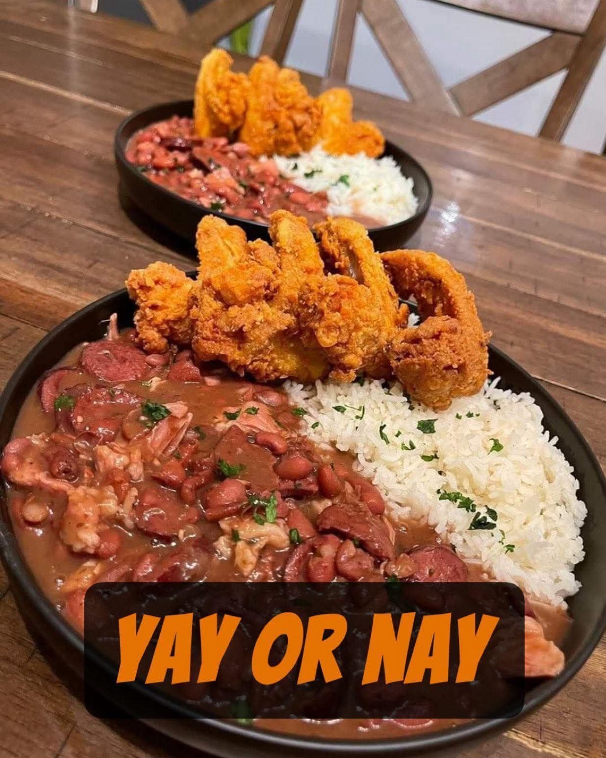 Fried Catfish with Red Beans & Rice FB_IMG_1763729660779