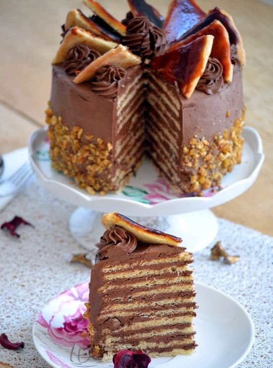Hungarian Dobos Torte (Dobos Torta) 🇭🇺 956e0e7c59d851284ddfb5cb5e7b8356 (2)